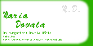 maria dovala business card